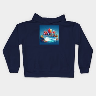 Niagara Falls Canada . Kids Hoodie